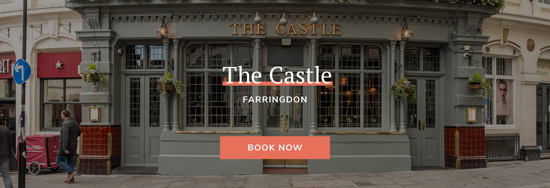 Enjoy a meal at your local pub at The Castle Farringdon in London